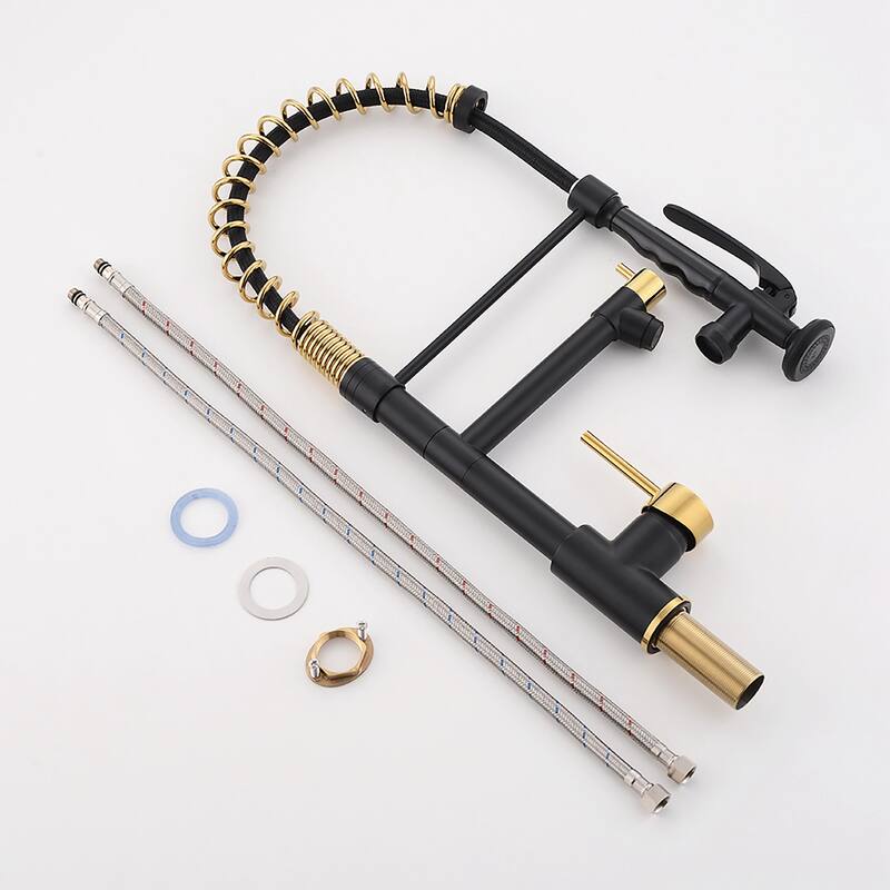 Modern Single Handle Pull-down Kitchen Sink Faucet