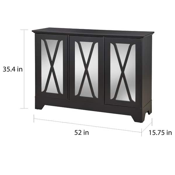 Simple Living Reflections Buffet Console On Sale Overstock 9672838