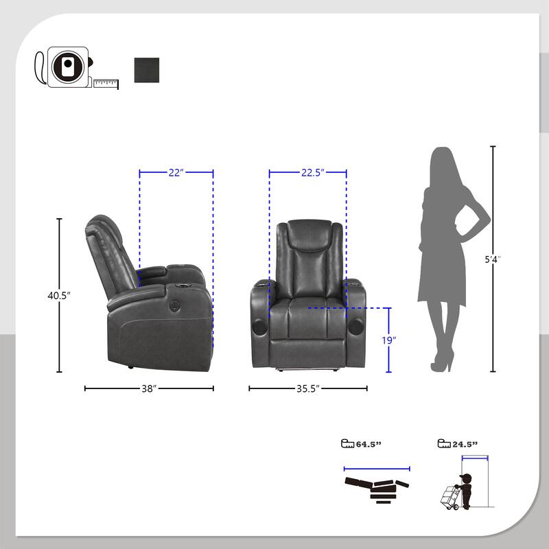 Richmond Faux Leather Power Reclining Chair