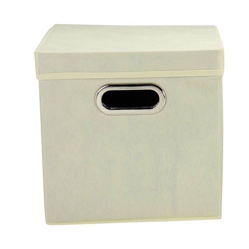 Household Essentials Natural Tan 11-inch Storage Cubes (Pack of 2)