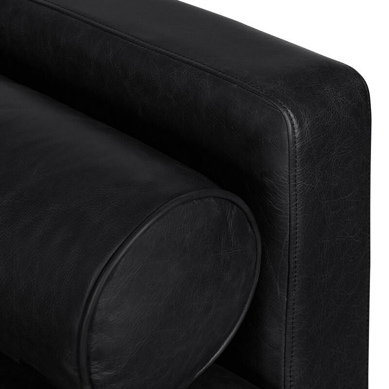 Poly & Bark Napa Lounge Chair (Set of 2) - Full Grain Genuine Italian Leather