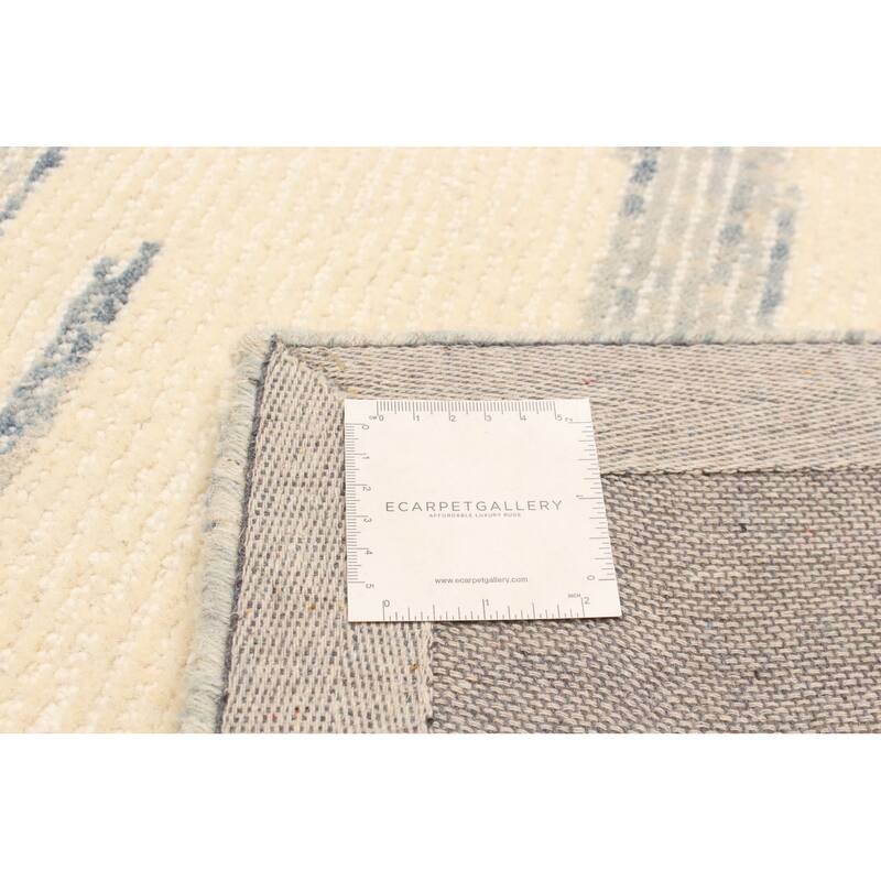 ECARPETGALLERY Hand Tufted Timeless Blue Wool Rug - 5'1 x 8'0