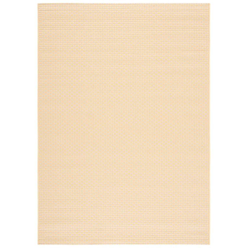 SAFAVIEH Courtyard Rosemie Indoor/ Outdoor Waterproof Patio Backyard Rug - 2' x 3'7" - Gold/Beige