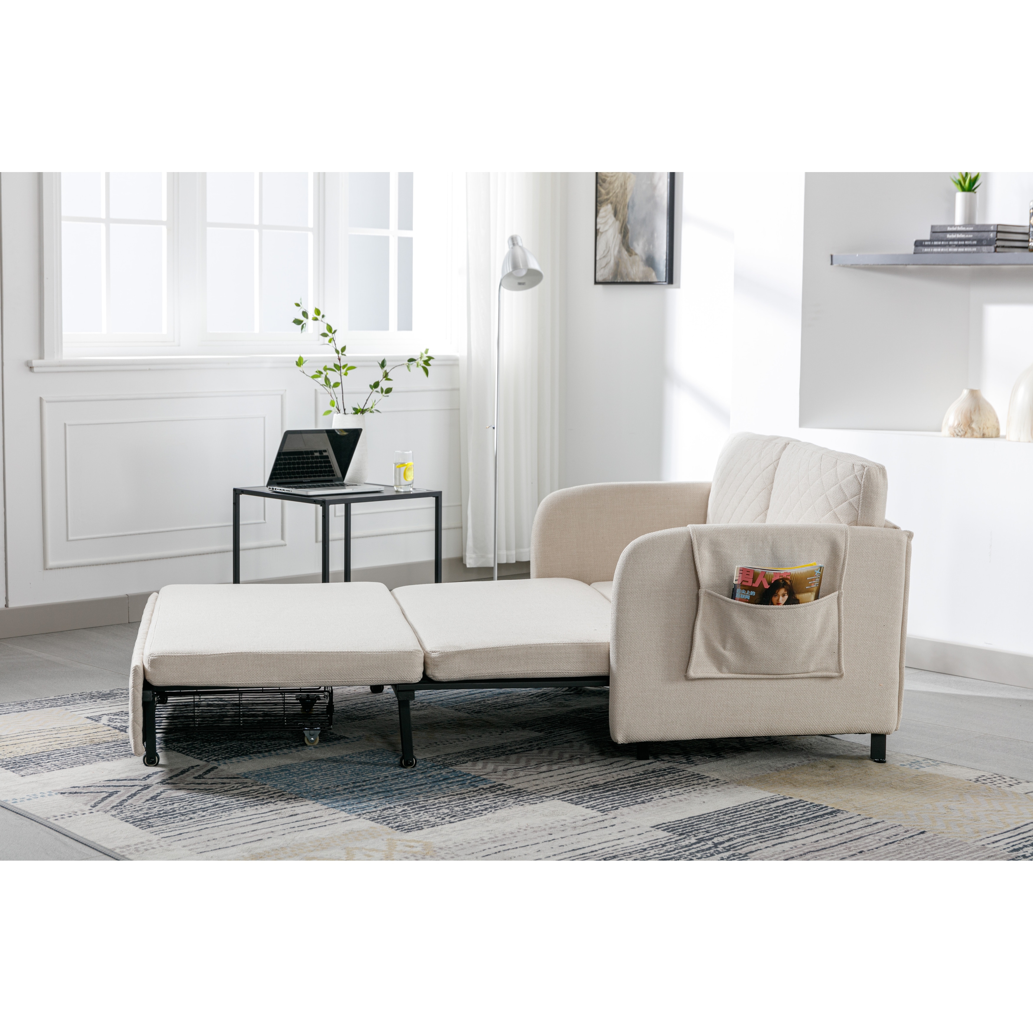 Convertible outlet loveseat bed