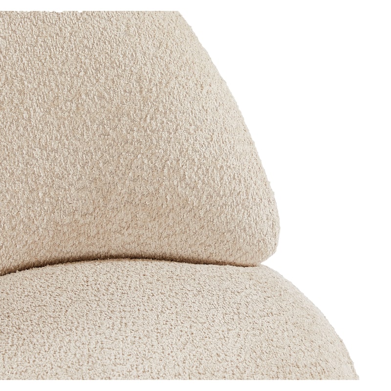 Fabric Swivel Accent Chair with 360° Rotation Metal Frame (260lb Capacity)