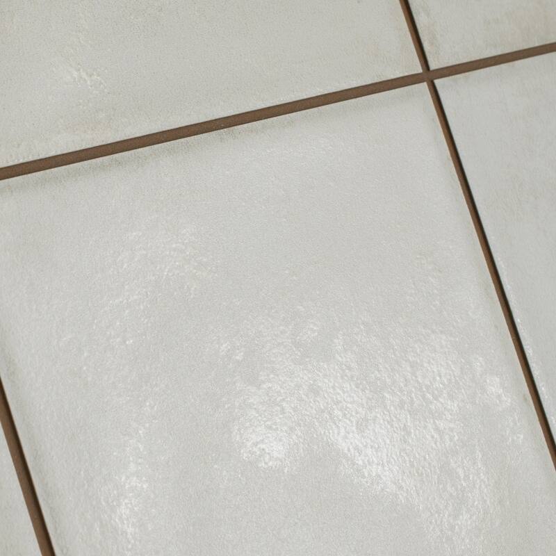 Merola Tile Kings Etna White 13-1/8" x 13-1/8" Ceramic Floor and Wall Tile