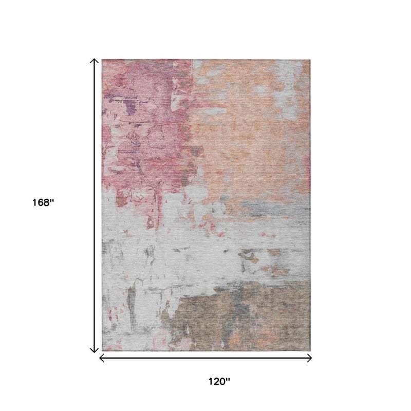 HomeRoots Abstract Transitional Rectangle Outdoor Rug