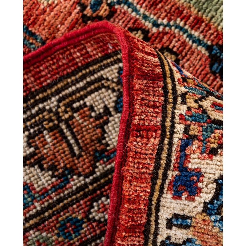 Serapi One-of-a-Kind Hand-Knotted Area Rug - Red - 9' 0" x 12' 1"