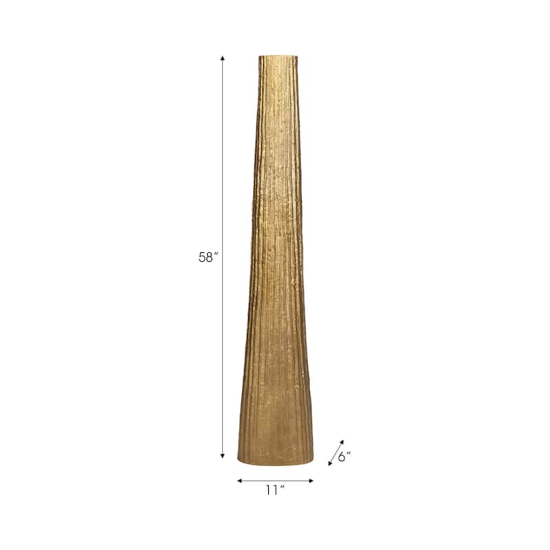 Decorative Vase with Textured Finish - Sculptural Vase for Home Decor