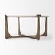 preview thumbnail 13 of 16, Atticus Black Wood and Antiqued Gold Metal Coffee Table