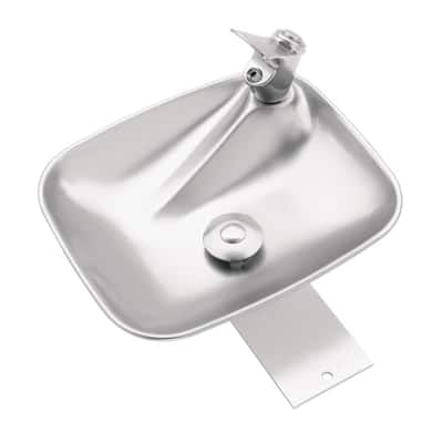 Haws Rectangular Bowl Drinking Fountain for Deck Top with Push Button