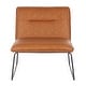 preview thumbnail 21 of 30, Carbon Loft Kerby Industrial Faux Leather Accent Chair - N/A Camel