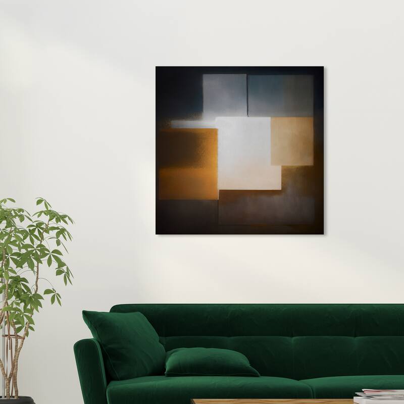 Wynwood Studio Canvas Abstract Cubist Modernism Black and Modern & Contemporary Wall Art Canvas Print - 30 x 30