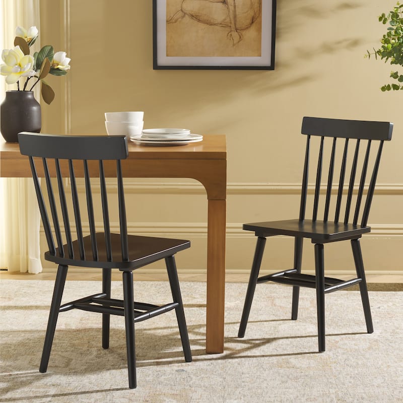 SAFAVIEH HOME Aziel Spindle Dining Chair (Set of 2) - 16"W x 20"D x 34"H