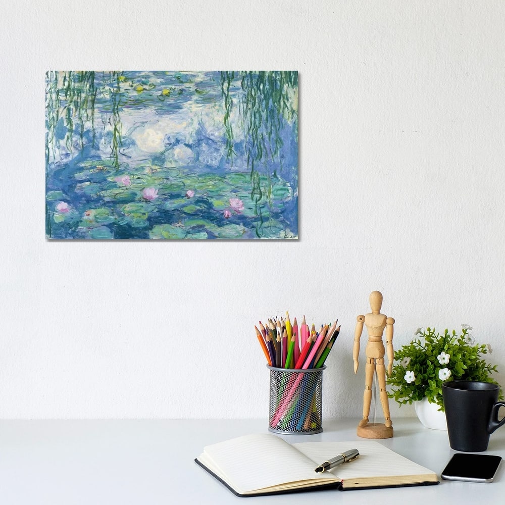 iCanvas "Waterlilies, 1916-19 " by Claude Monet Canvas Print