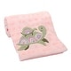preview thumbnail 4 of 7, Lambs & Ivy Sea Dreams Cozy Pink Fleece Turtle Applique Baby Blanket