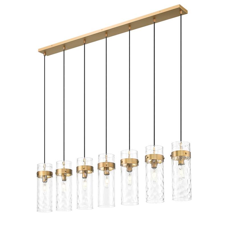Z-Lite 7002P5-7L Fontaine 7 Light 57" Wide Linear Chandelier