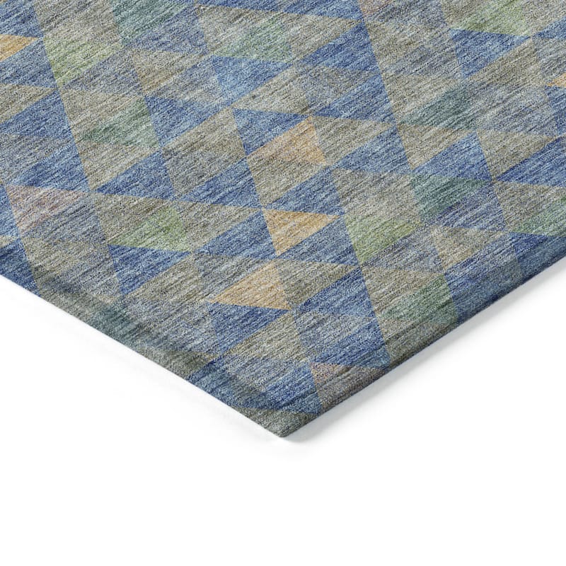 HomeRoots Geometric Transitional Rectangle Outdoor Rug