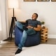 preview thumbnail 23 of 32, Big Joe Milano Bean Bag Chair, Multiple Colors Navy - Medium