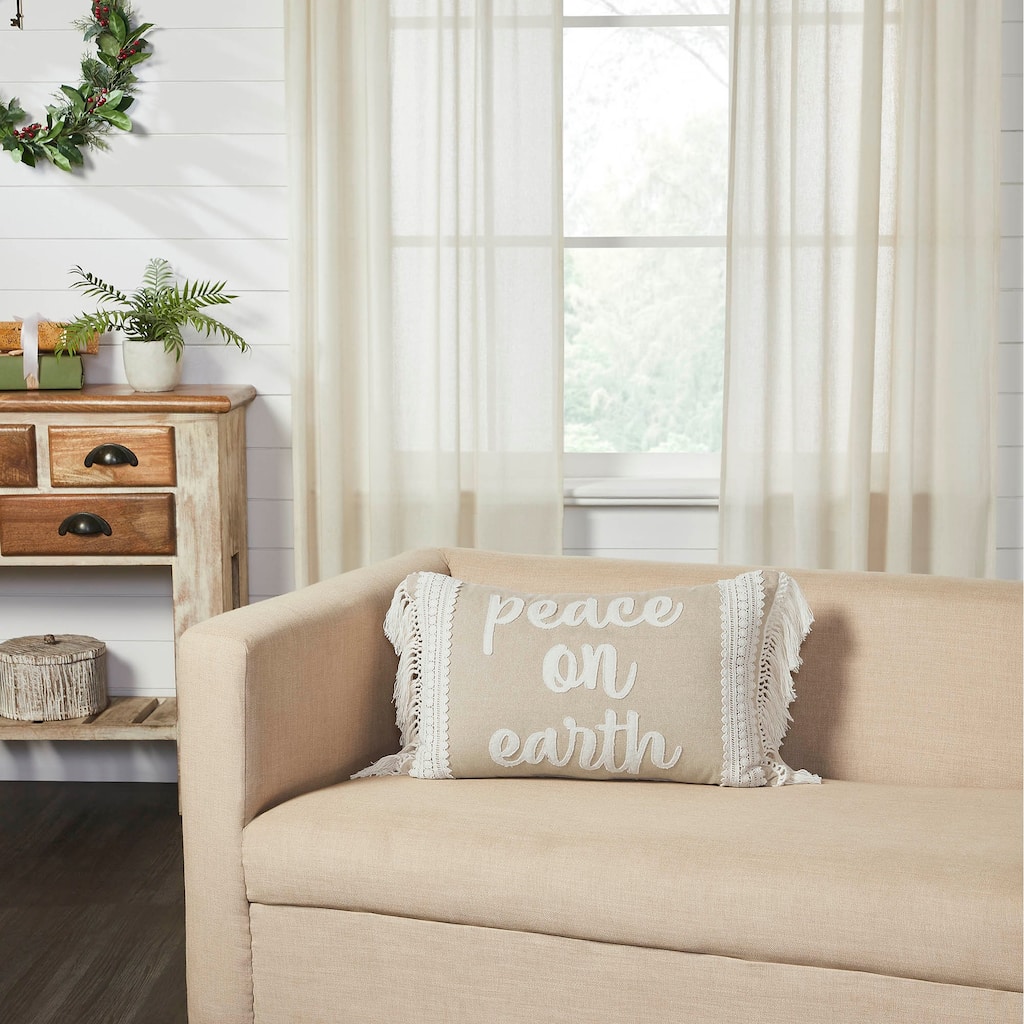 Grace Peace on Earth Pillow 14x22