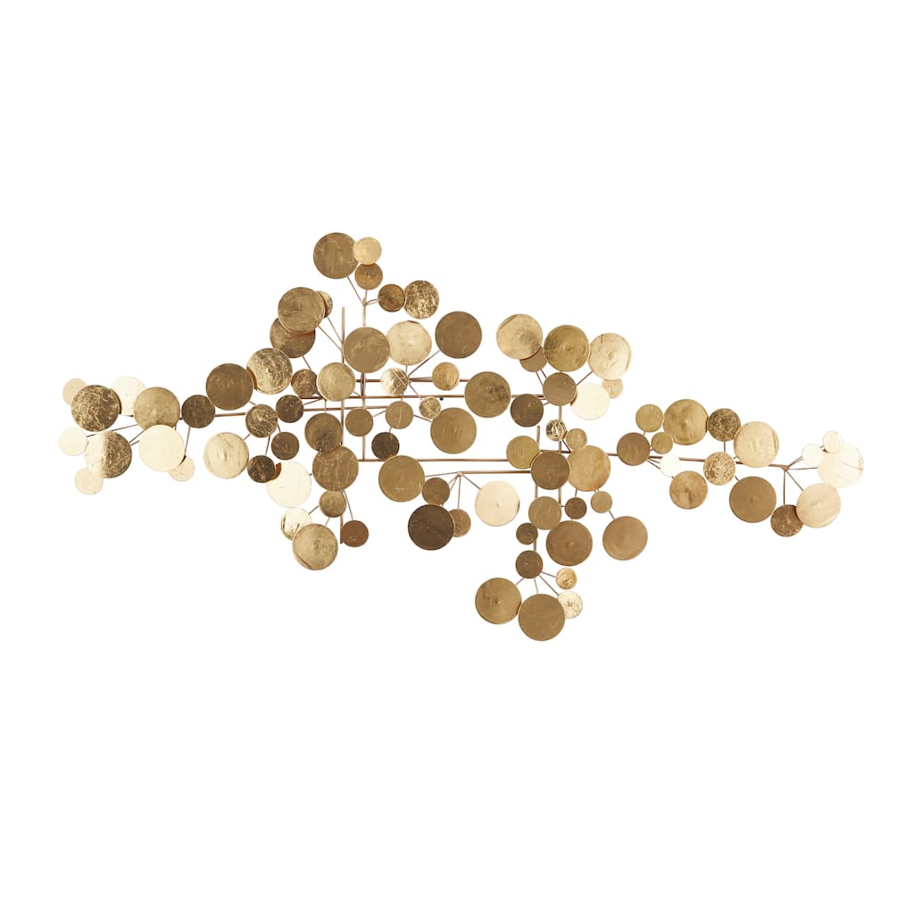 Metal Plate Wall Decor - Gold - CosmoLiving by Cosmopolitan