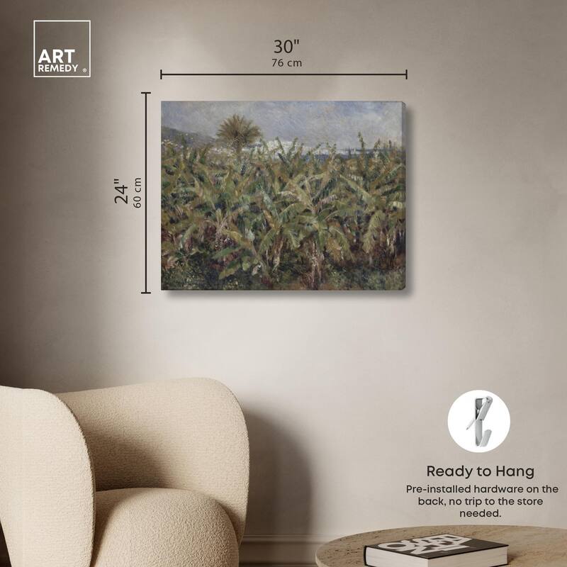 Field of Banana Trees Canvas by Art Remedy, Gallery Wrapped