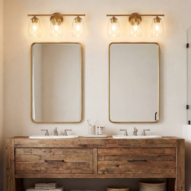 3-Light Bathroom Dimmable Vanity Light