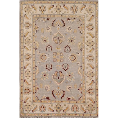 Oushak Oriental Accent Rug Handmade Wool Carpet - 3'4" x 5'1"