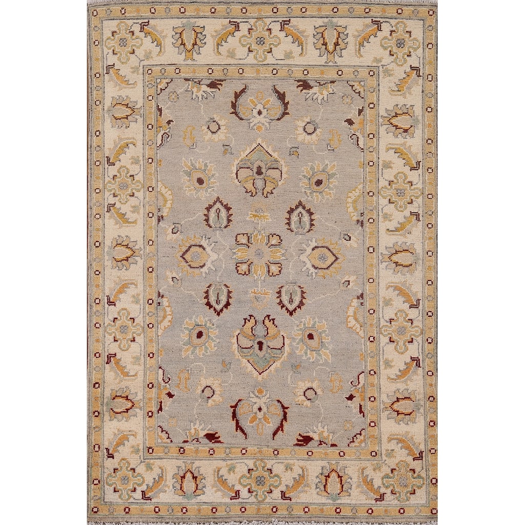 Oushak Oriental Accent Rug Handmade Wool Carpet - 3'4" x 5'1"