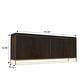 preview thumbnail 6 of 12, Clihome Furniture Wood 4-Door Accent Cabinet