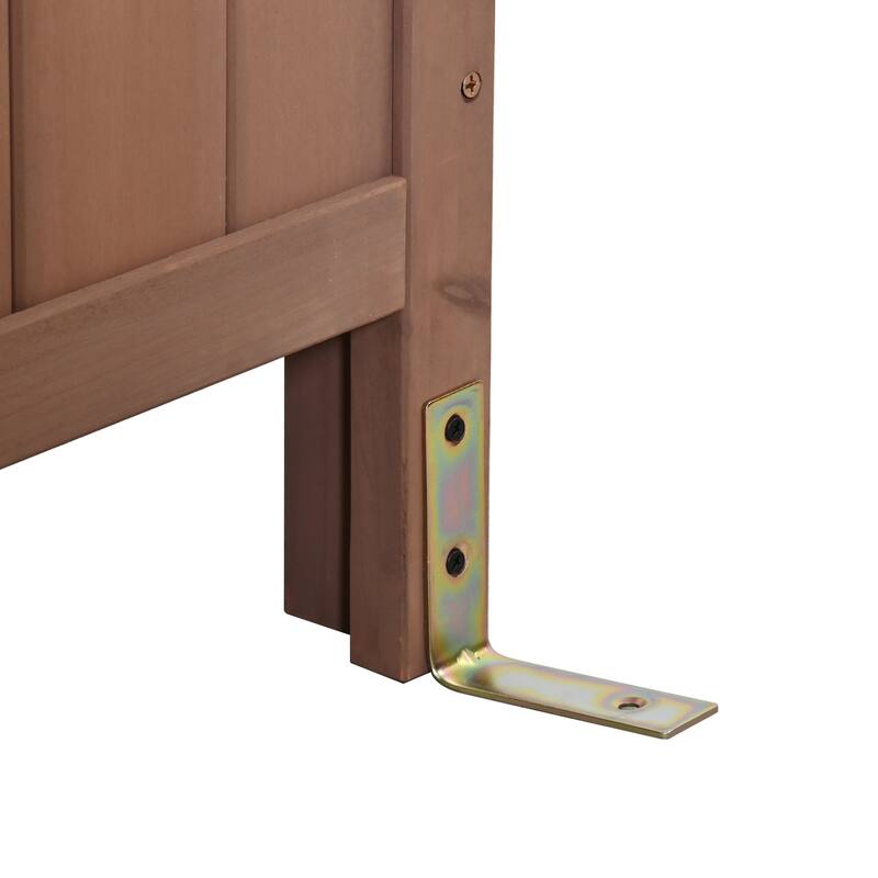 Roomfitters Outdoor Garden Potting Bench with Storage Hutch, Potting Table with Drawers and Cabinets, Shelves