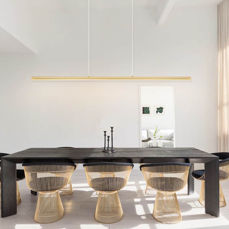 OYIPRO Kitchen Island Pendant Lighting Integrated LED Linear Light Fixture