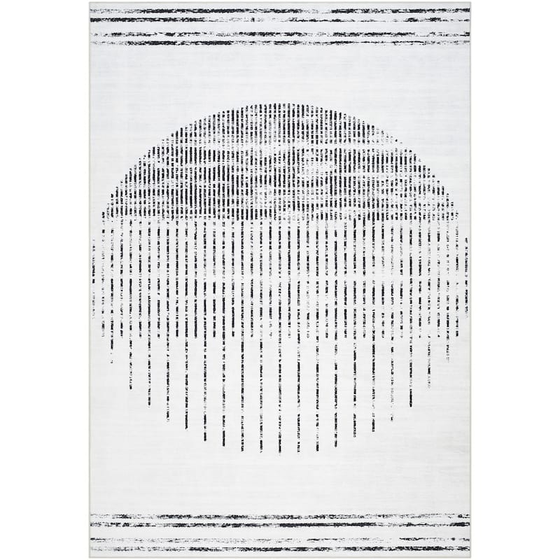 Livabliss Lavable Global Stripe Washable Area Rug