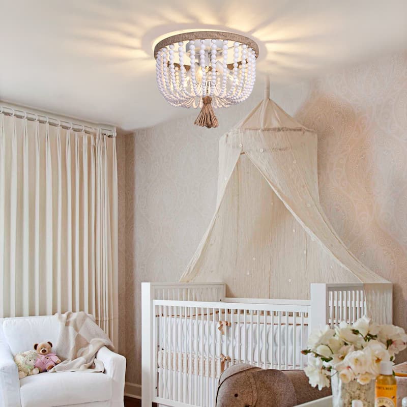 OYIPRO 3 - Light 12'' Bohemia Beaded Flush Mount Light Fixtures