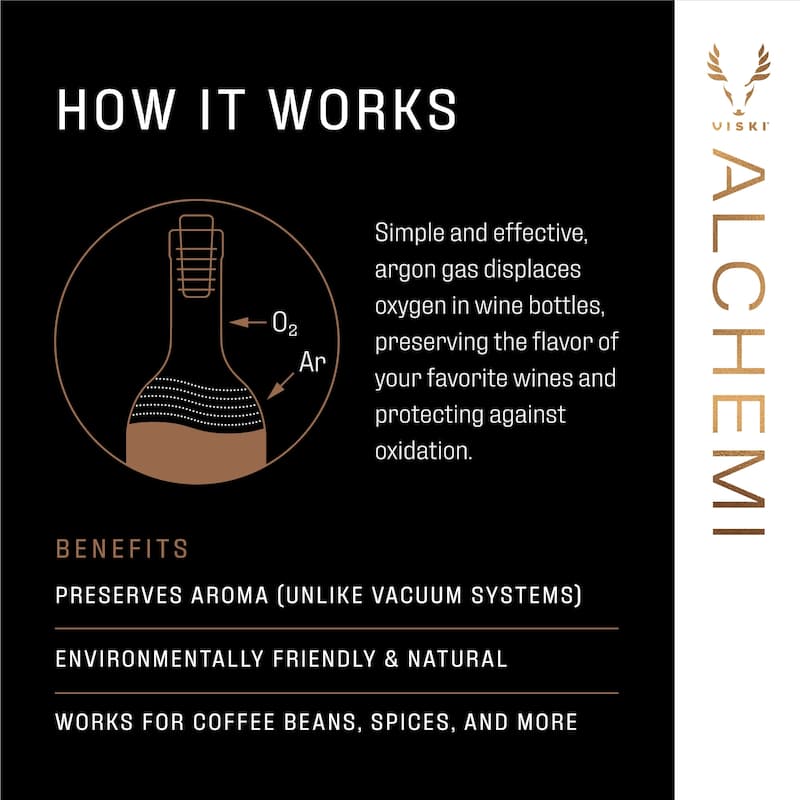 Alchemi Natural Argon Wine Preserver by Viski Bed Bath & Beyond