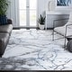 preview thumbnail 94 of 92, SAFAVIEH Craft Margaretha Modern Abstract Marble Pattern Rug 12' x 15' - Ivory Grey/Blue
