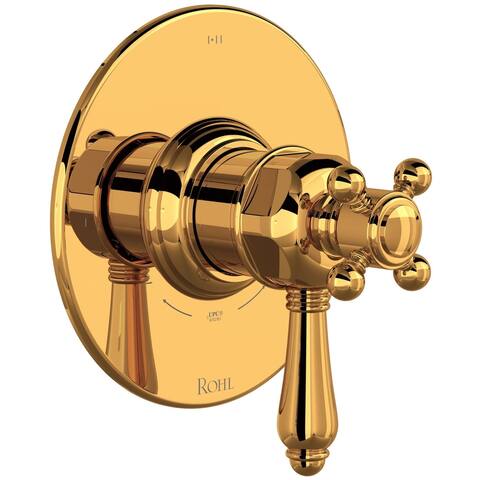 Rohl TTD23W1LM Three Function Thermostatic Valve Trim Only with Single - Polished Nickel