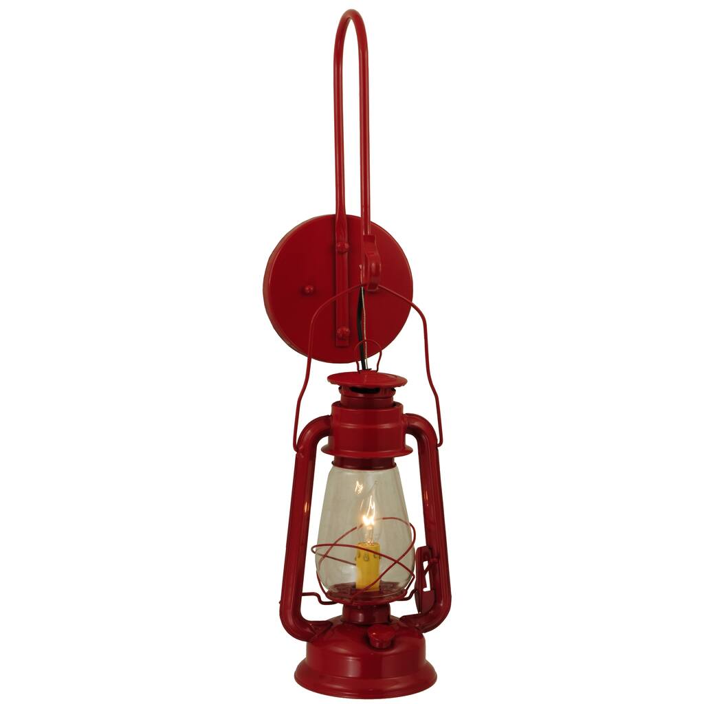 7"Wide Miner's Lantern Wall Sconce