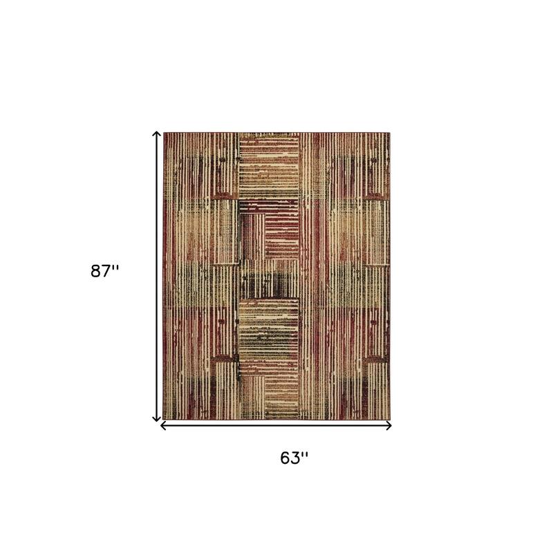 Luca Power Loomed Traditional Modern Non Skid Stain Resistant Area Rug By HomeRoots