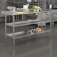 preview thumbnail 10 of 21, Stainless Steel Kitchen Work Table 60"W x 24"D x 36"H