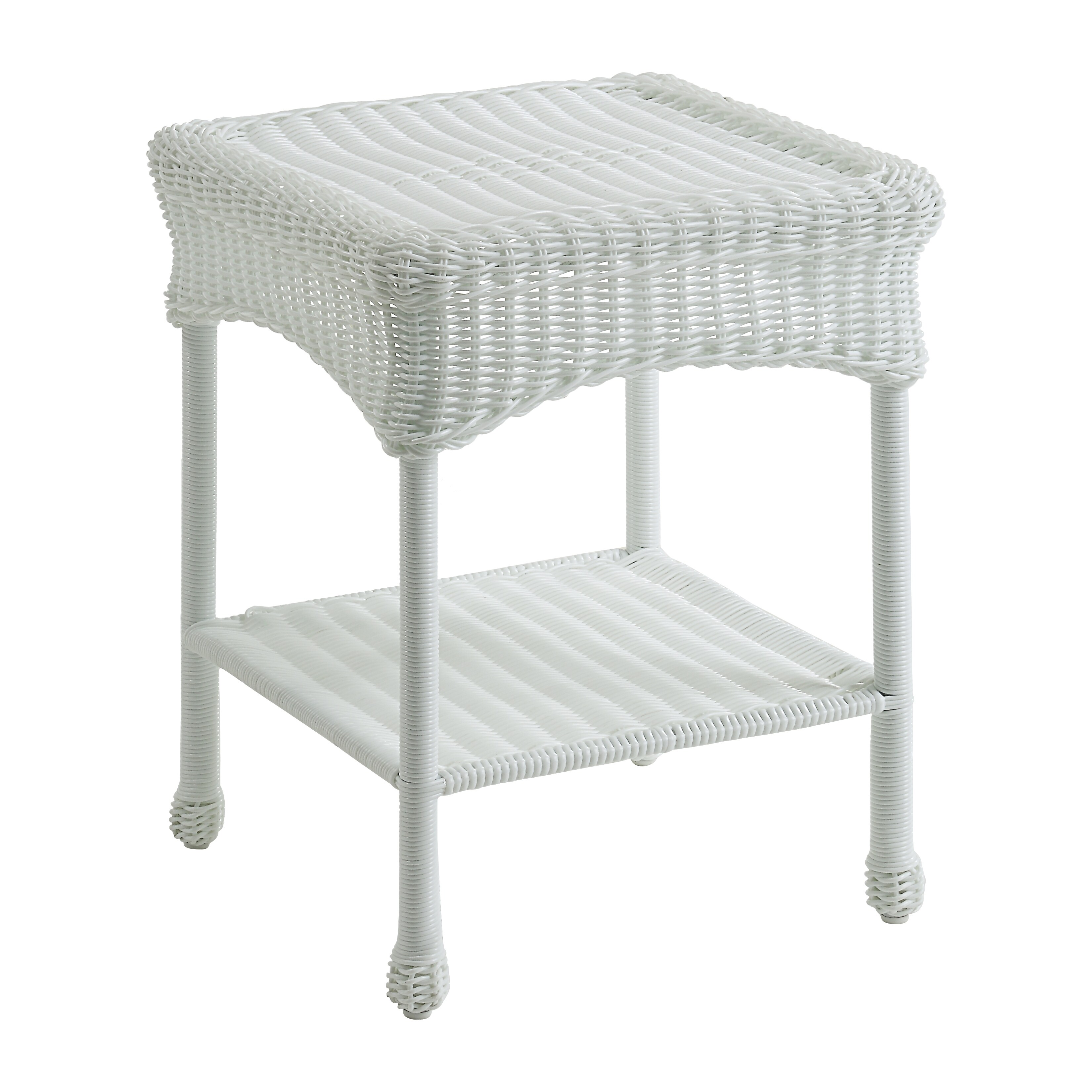 Shop International Caravan Chelsea Resin Wicker Outdoor Side Table Overstock 2215433