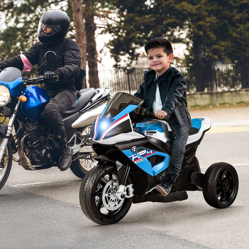 Gymax 12V Kids Ride on Motorcycle Licensed BMW 3 Wheels Electric Toy