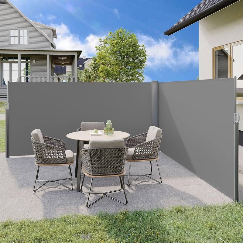 AECOJOY Retractable Side Awning Outdoor Privacy Screen