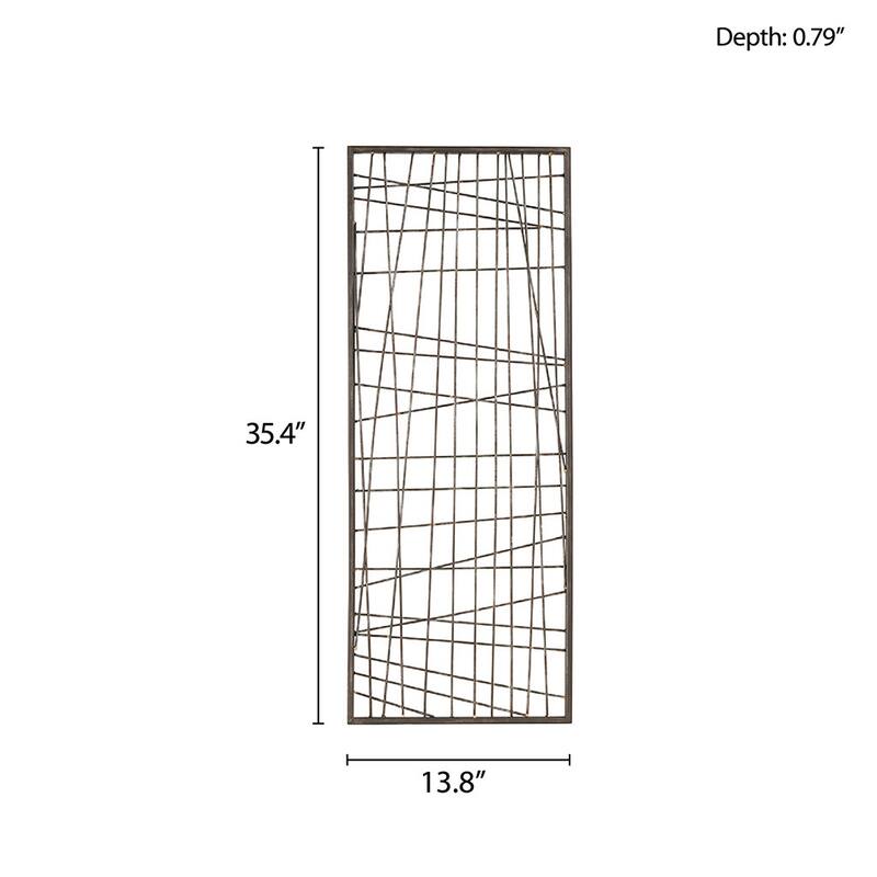 INK IVY Savoy Distressed Black Metal Wall Decor