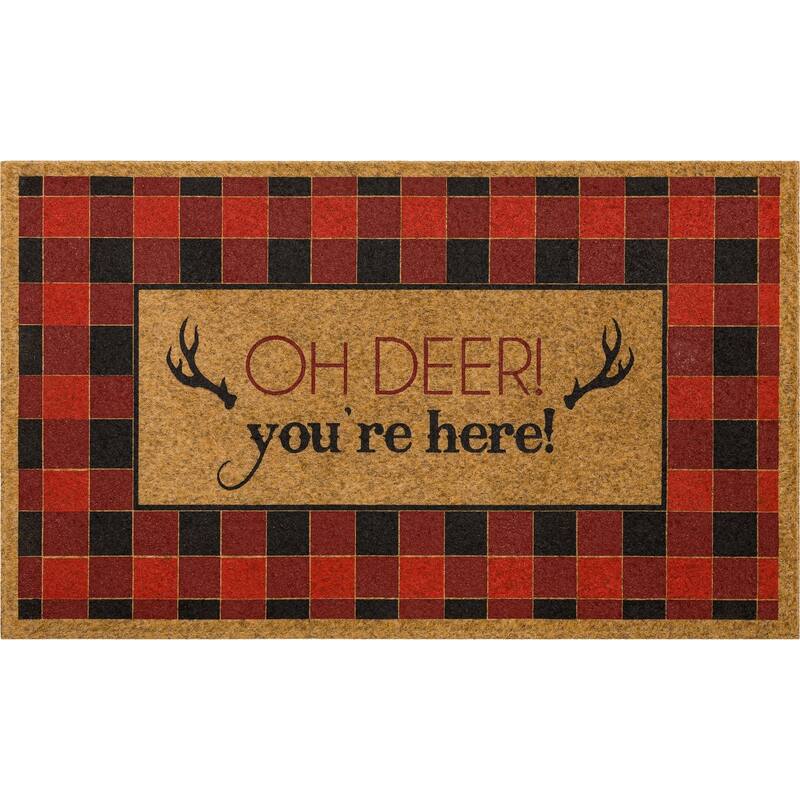 Mohawk Home Faux Coir Novelty Impressions Doormat