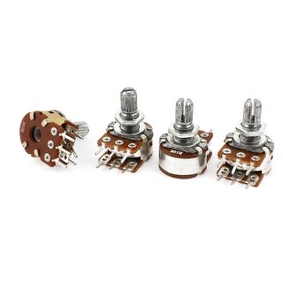 4 Pcs B10K B Type 10K ohm Split Shaft Rotary Linear Dual Taper ...