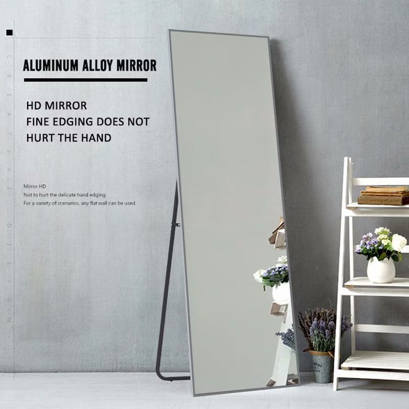 Dovelina Modern Full Length Floor Mirror - Freestanding Vanity Mirror for Bathroom or Living Space