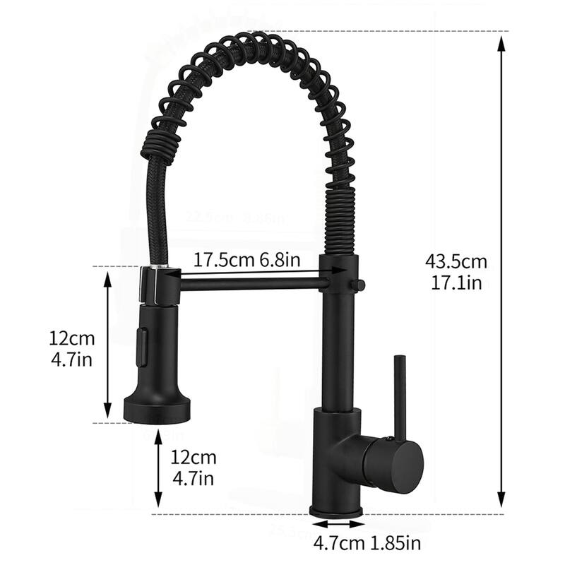Commercial Kitchen Faucet with Pull Down Sprayer