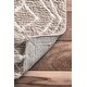preview thumbnail 10 of 18, Nuloom Handmade Plush Boho Tribal Diamond Tassel Shag Rug