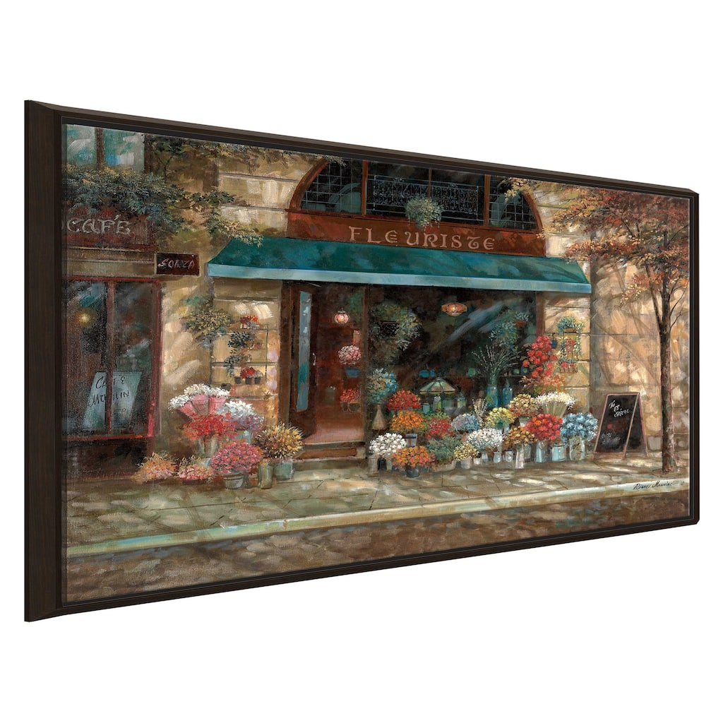 "Fleuriste Revisited" by Ruane Manning Print on Floating Canvas
